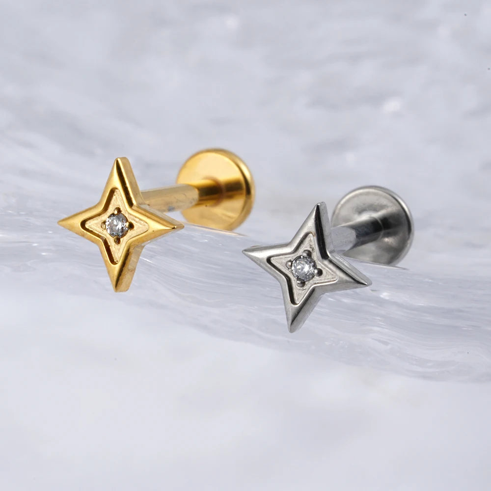 Starlit Flat Back | Gold & Titanium