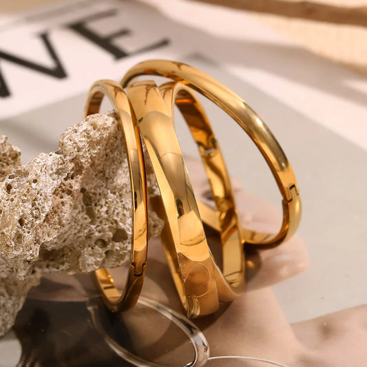 Essential Bangles | Gold & Silver