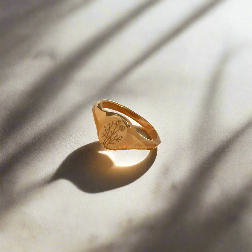 One Day | Wildflower Signet Ring