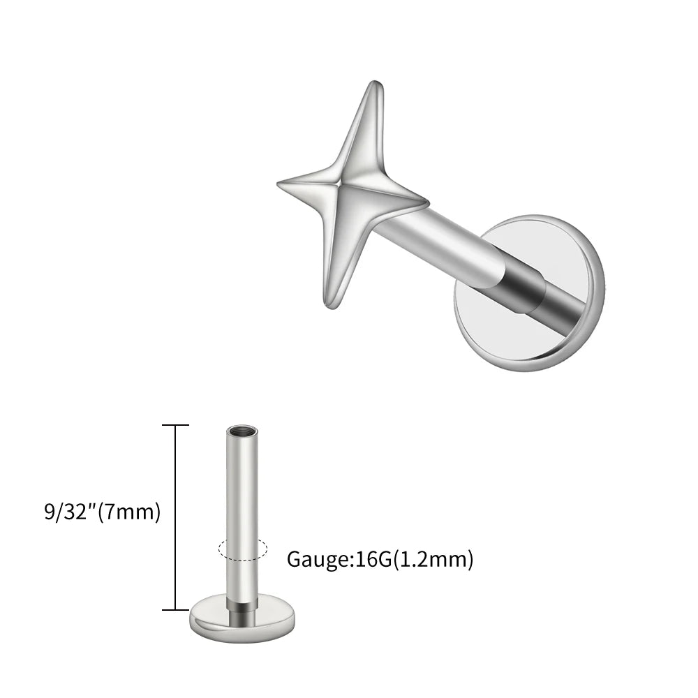 Starburst Flatback | Gold & Titanium