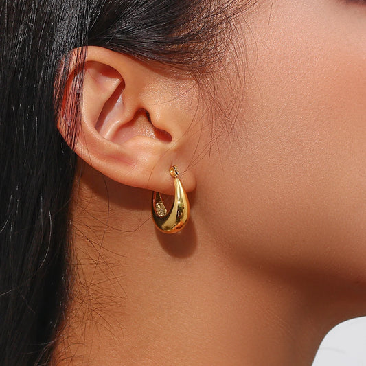 Cleo Hoops | Gold