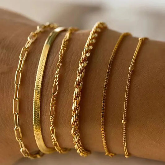Essential Bracelets | Gold