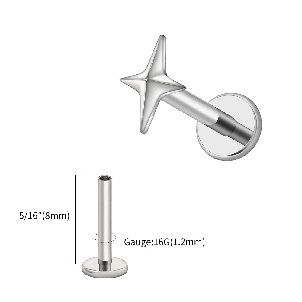 Starburst Flatback | Gold & Titanium