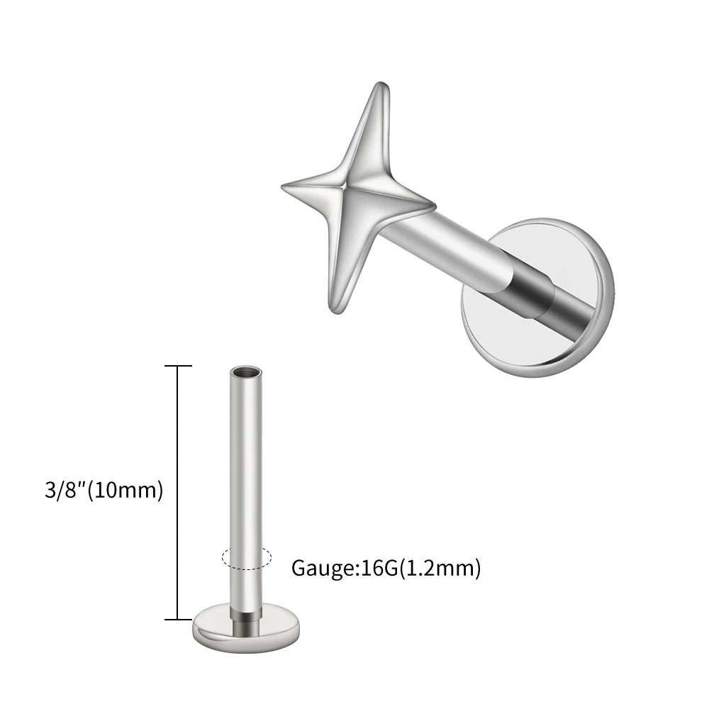 Starburst Flatback | Gold & Titanium