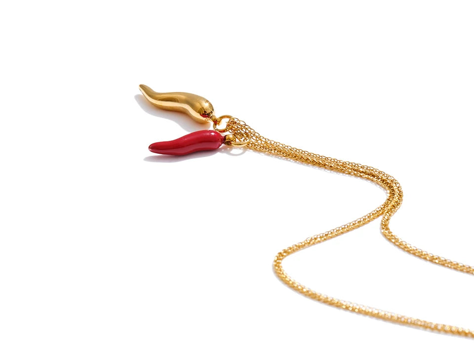 Fortuna Duo Necklace | Gold & Platinum