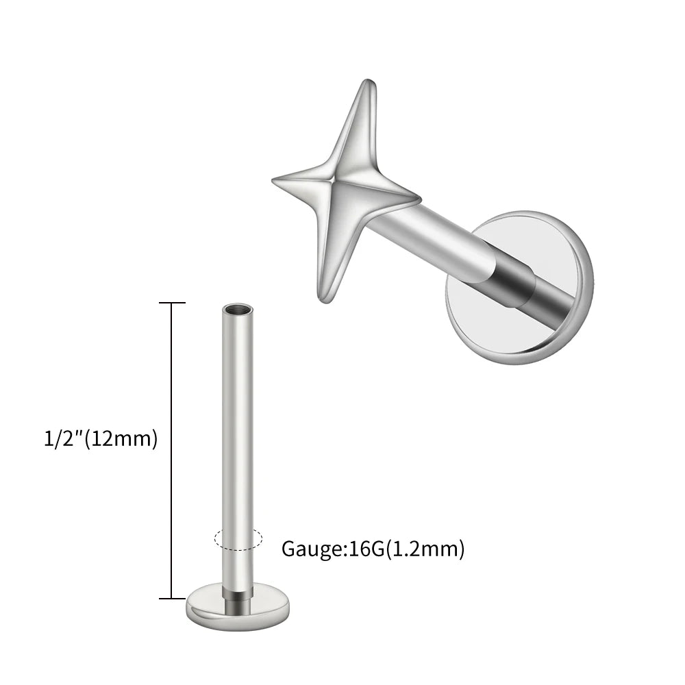 Starburst Flatback | Gold & Titanium