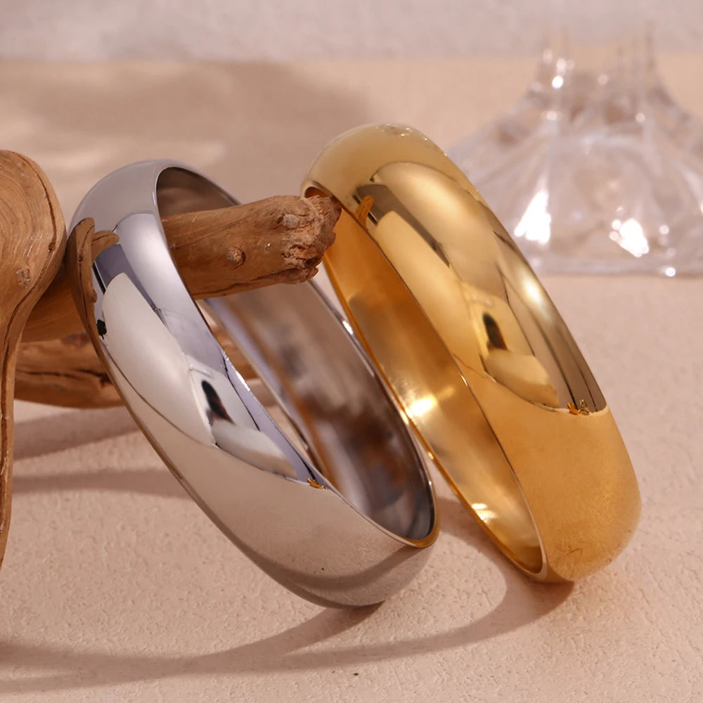 Chunky Bangles | Gold & Silver