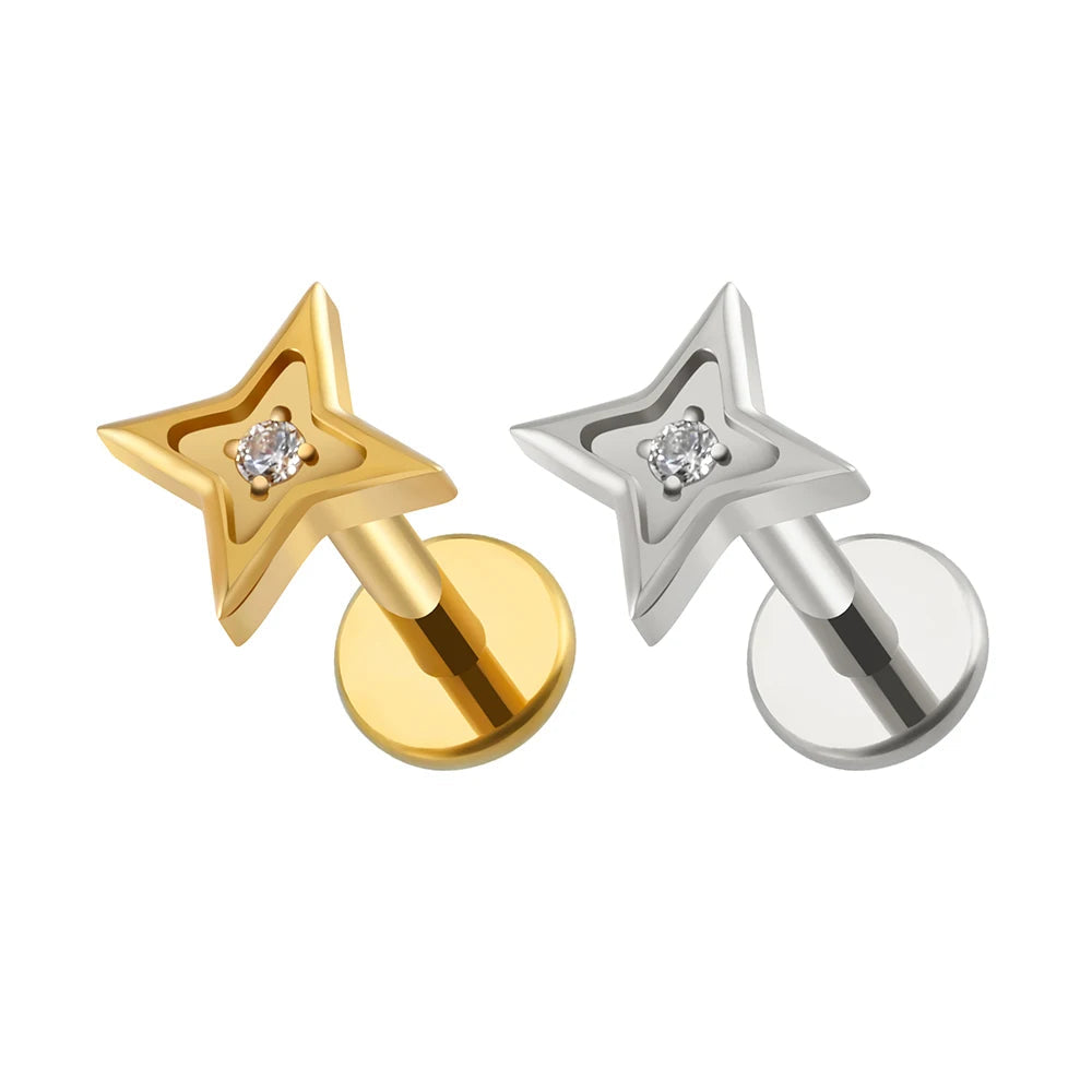 Starlit Flat Back | Gold & Titanium
