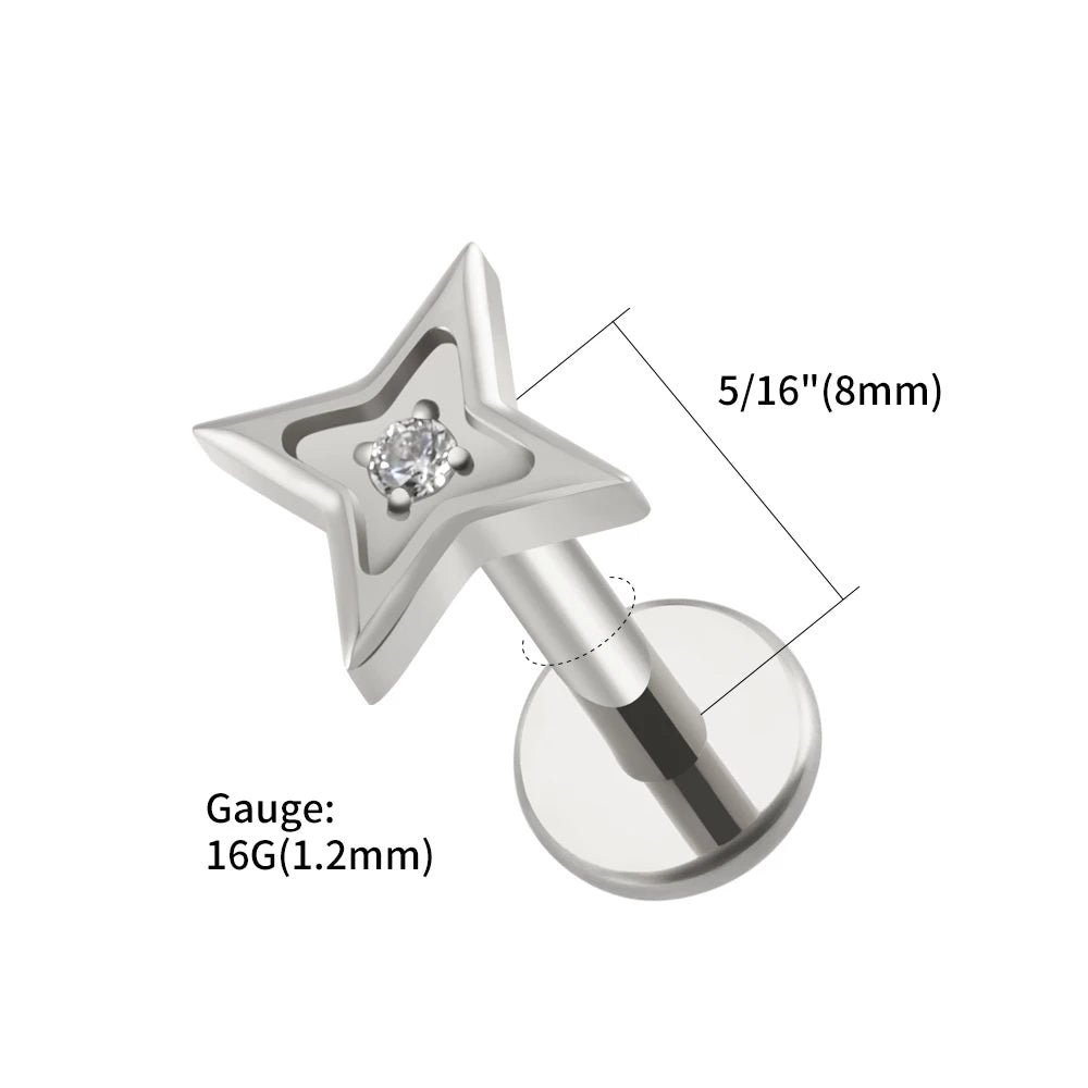 Starlit Flat Back | Gold & Titanium