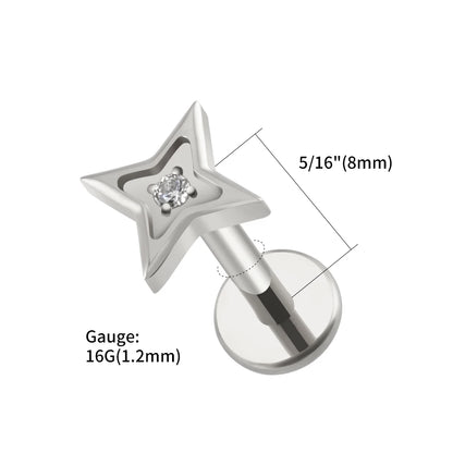 Starlit Flat Back | Gold & Titanium