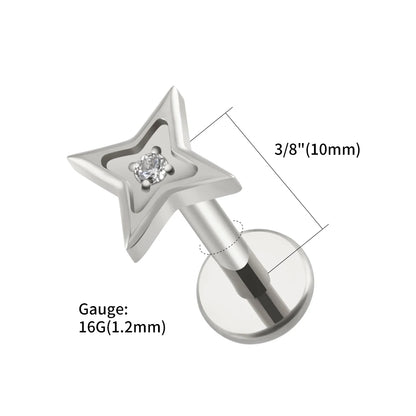 Starlit Flat Back | Gold & Titanium