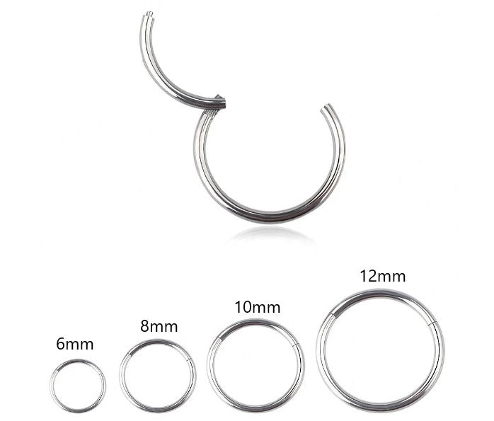 Hinged Clicker Rings | Gold & Titanium