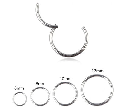 Hinged Clicker Rings | Gold & Titanium