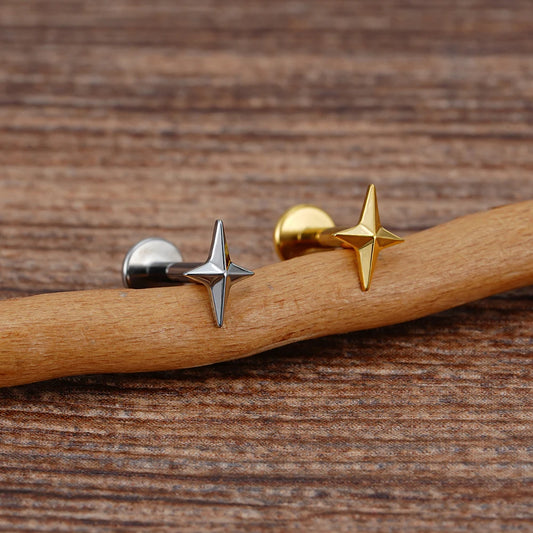 Starburst Flatback | Gold & Titanium