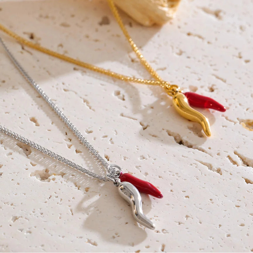 Fortuna Duo Necklace | Gold & Platinum