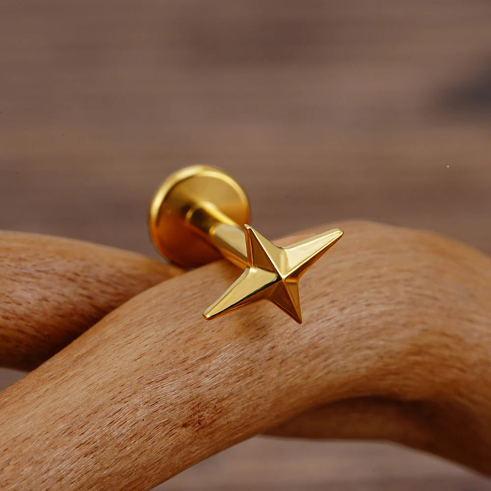 Starburst Flatback | Gold & Titanium