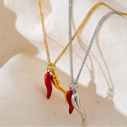 Fortuna Duo Necklace | Gold & Platinum