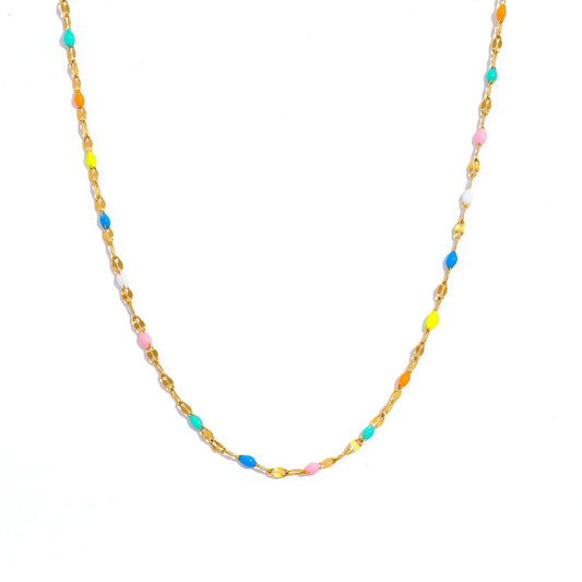 Rainbow Vintage Choker