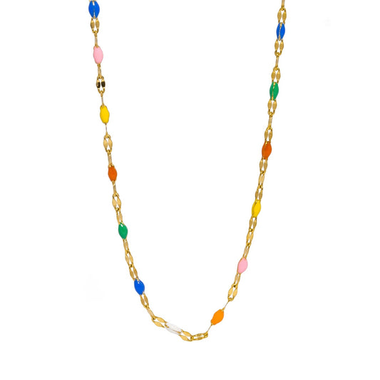 Rainbow Vintage Choker